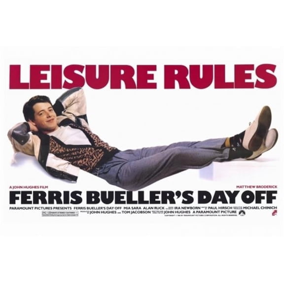 Pop Culture Graphics  Ferris Bueller's Day Off Movie Poster Print 27 x 40