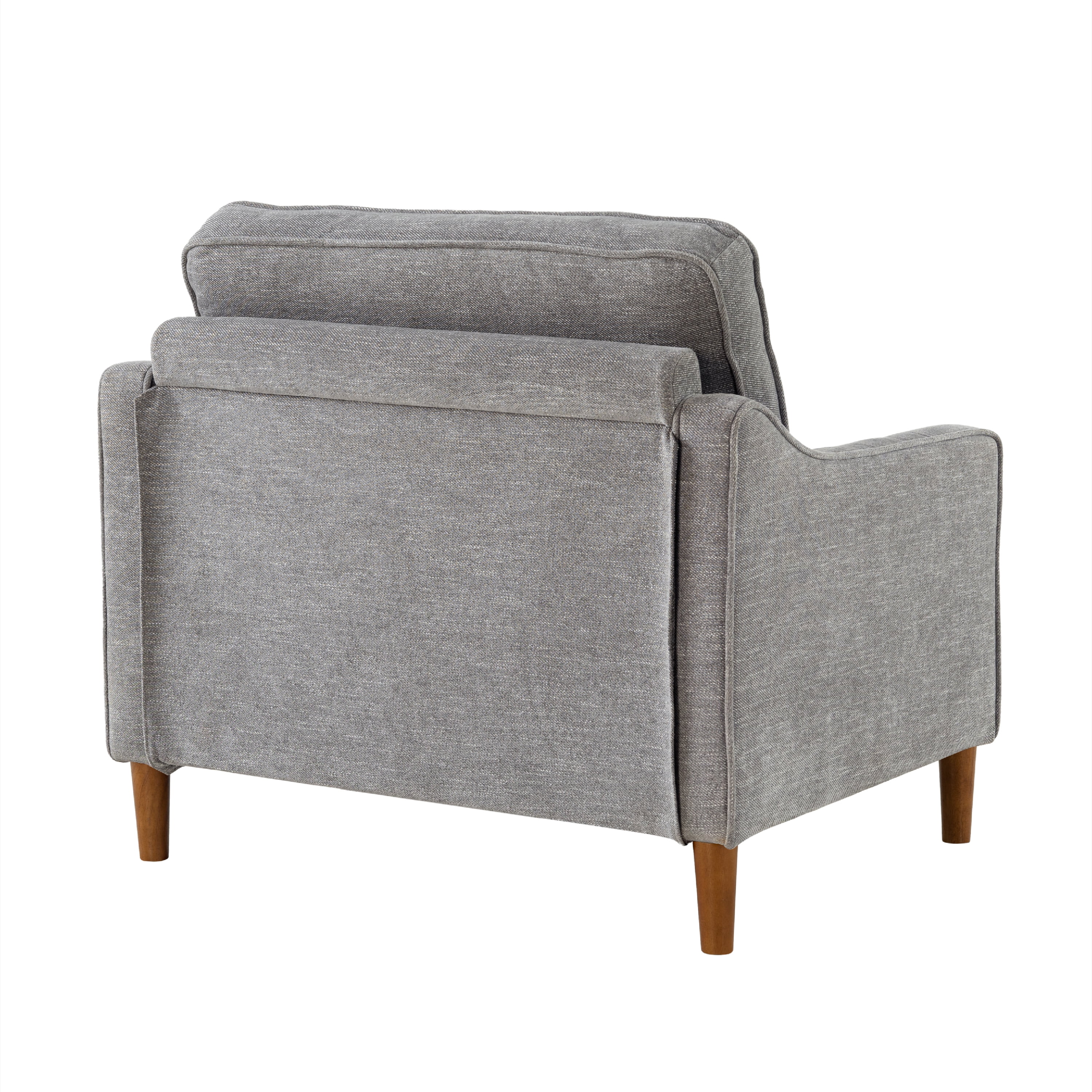 Studio Living Sanborn Modern Arm Chair, Gray Woven Fabric