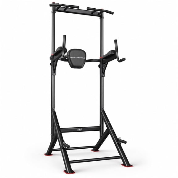 FED Fitness Sportsroyals Power Tower, 450 lb Pull Up Bar and Dip Station
