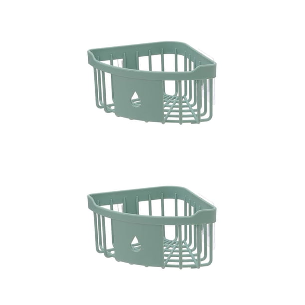 Moyic Estante de Soporte de baño Soporte de almacenamiento Sin pinchazos Conveniencia Soporte de carga Suministros para el hogar Soporte Verde 2Conjunto