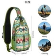 thumbnail image 5 of Vintage Fashion Sling Backpack Geometric Tribal Lightweight Daypack for Office Workers and Daily Commuting, 5 of 5