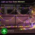 thumbnail image 4 of Lights 12 Meter 100 Led Star Fairy Lights Con Control Remoto Y Temporizador A Prueba De Agua 11 Modos De Iluminación Para Interiores Y Exteriores Decoración Navideña Navideña Yuarrent HA039323-00, 4 of 6