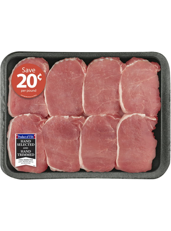 Pork Center Cut Loin Chops Boneless Family Pack, 2.0 - 3.8 lb Tray