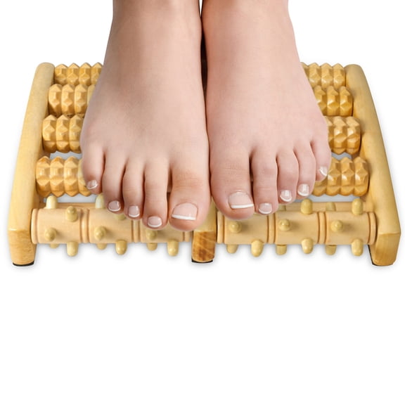 MEDca Pressure Point Therapy Massager - x-Large Dual Foot Massager Roller feet, Arch and Heel Pain, Multicolor