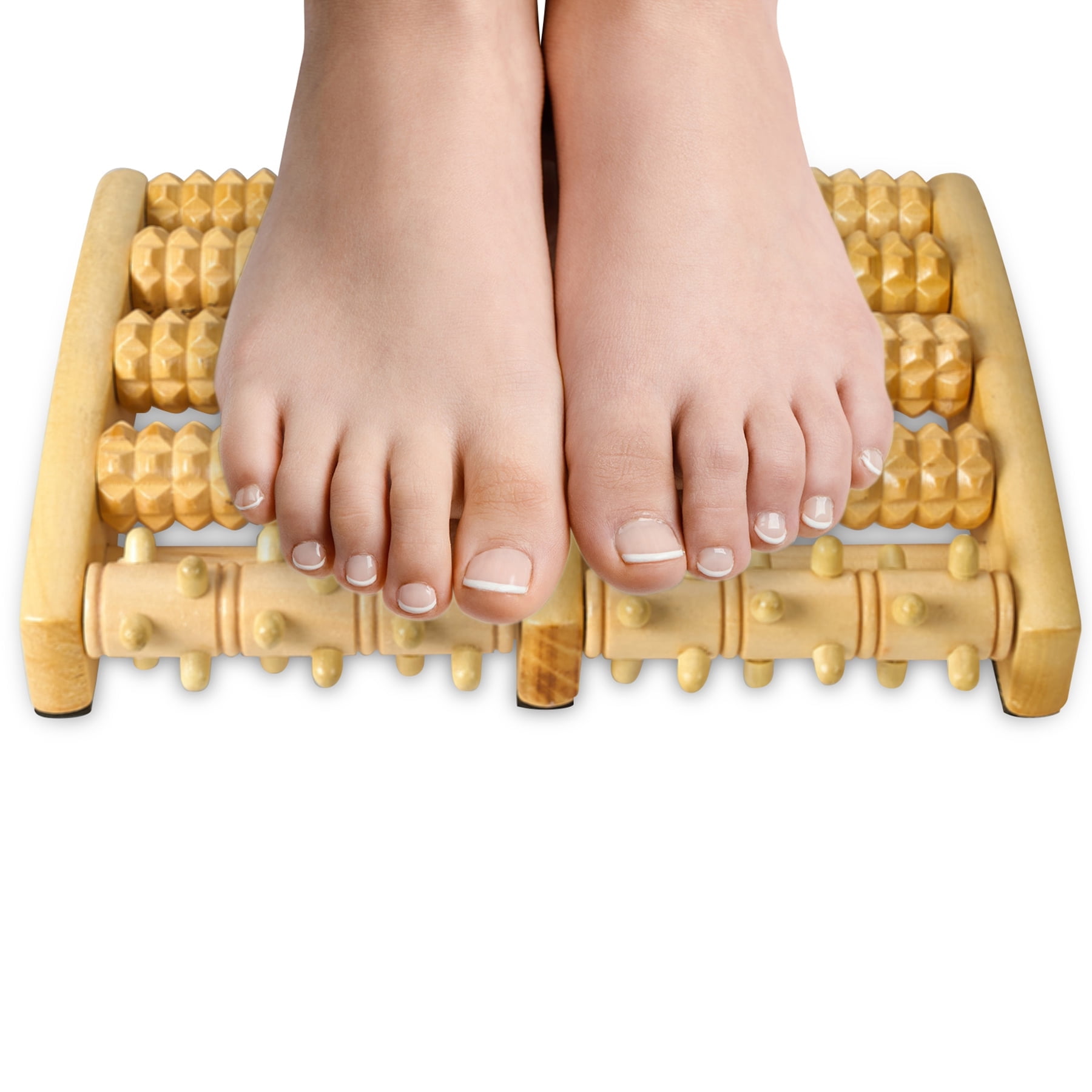 MEDca Pressure Point Therapy Massager - x-Large Dual Foot Massager Roller feet, Arch and Heel Pain, Multicolor