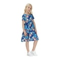 thumbnail image 2 of Eashery Summer Dresses for Girls Princess Comfy Girl Dress Blue 160, 2 of 5