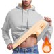 thumbnail image 1 of Sudadera con capucha, suéter de cuello alto, elástico, de color sólido, para hombre, suéter de cuello alto, abrigo de poliéster., 1 of 7