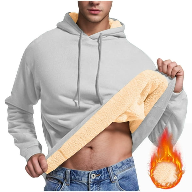 Sudadera con capucha, suéter de cuello alto, elástico, de color sólido, para hombre, suéter de cuello alto, abrigo de poliéster.