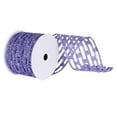 thumbnail image 6 of Vickerman 4" Purple Metallic Rectangle Wired Mesh Ribbon, 6 of 10