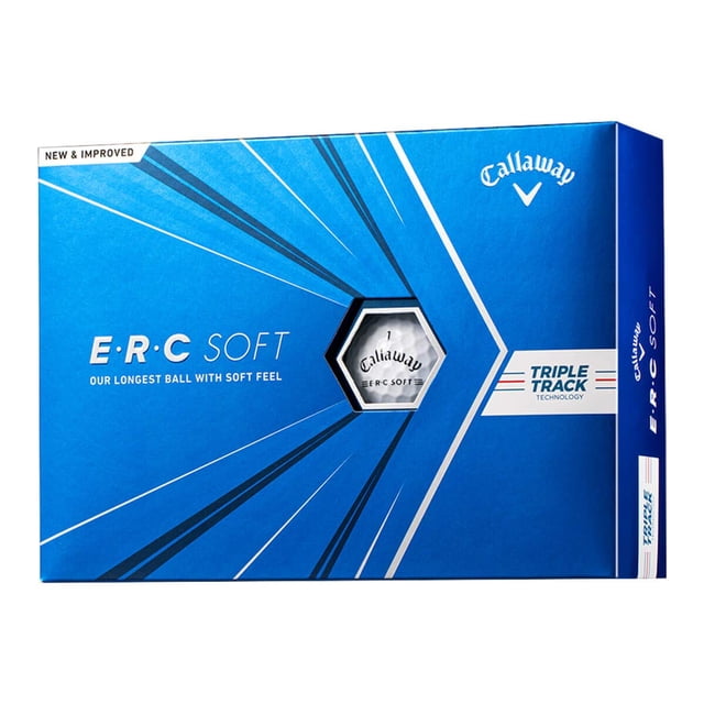 Pelotas de golf Callaway ERC Soft White Triple Track (2021)