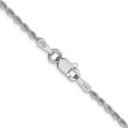 thumbnail image 3 of Solid 10k White Gold 1.7mm Diamond-cut Rope Chain - 20", 3 of 8