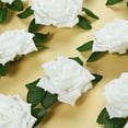 Efavormart 24 Roses | 5" Artificial Foam Rose With Stem And Leaves for ...