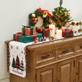 thumbnail image 6 of Christmas Table Runner - Xmas Tree Snowflakes Pine Needles Winter Holiday Decorative Farmhouse Table Decorations for Kitchen Dinning, Indoor Outdoor Dinner Party Decor 13x72 Inch, 6 of 6