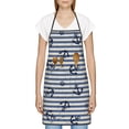 thumbnail image 3 of Disketp Anchors And Steering Wheel Kitchen Apron with adjustable Aprons for Women with Pockets Cooking Powder Pink Apron, 3 of 7