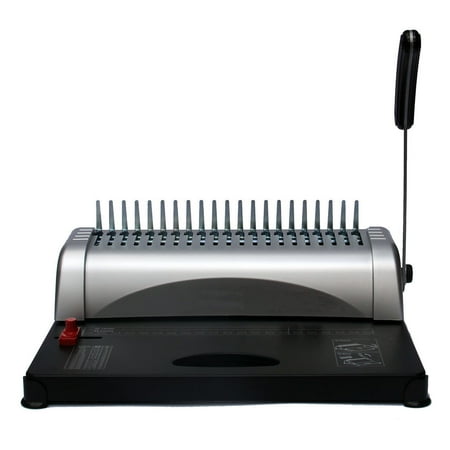 Manual Wire Binding Machine - Zimtown Manual Comb Binding Machine with 200pcs of Starter Combs, Set 450 Sheets, 21 Holes, for Office Scrapbook