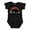 AB-Black, variant on Buffalo Retro Sunset Bison Boys or Girls Baby Bodysuit