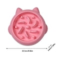 thumbnail image 2 of SeekLGT Slow Feeder Dog Bowl Interactive Puzzle Maze Pet Dish Anti-Choking Dog Food Bowl for Small and Medium Dogs Anti-Slip Design 1 Count, 2 of 2