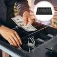 thumbnail image 3 of OUNONA Secure Cash Storage Cashier Drawer Insert Tray Black 1Pcs, 3 of 8