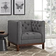 thumbnail image 5 of LexMod Panache Fabric Armchair, Gray, 5 of 5