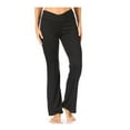 thumbnail image 2 of Chandly Women's Pants Flare High Waisted Casual Palazzo Bottoms, Black Paisley, L, 2 of 8