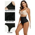 thumbnail image 4 of ANYFIT WEAR Shapewear Thong Panties for Women High Waist Tummy Control Body Shaper Seamless Slimmer Underwear Black M, 4 of 7