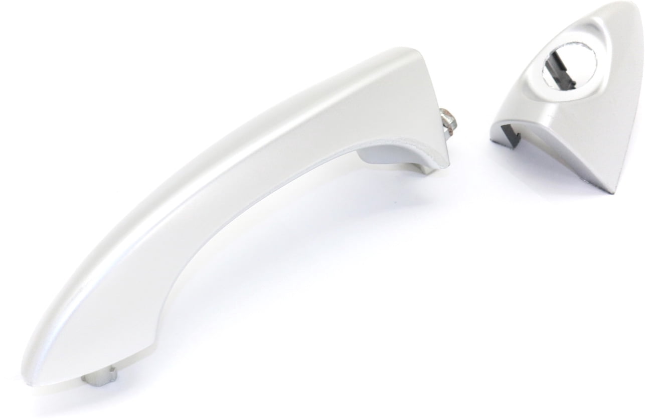 Replacement REPB462186 Exterior Door Handle Compatible with 2000-2006 BMW X5 Rear, Left Driver Silver