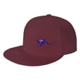 thumbnail image 1 of DouZhe Flat Brim Cap Snapback Hat, Kangaroo Australia Flag Prints Adjustable Red Adult Baseball Cap, 1 of 6