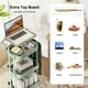 thumbnail image 2 of Rolling Cart DTK, utilitario metálico de 3 niveles, con sobremesa y bolsas laterales, 2 of 7