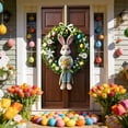 thumbnail image 1 of CaiYueKe Easter Door Cover Curtain Decoration Spring Holiday Party Decor for Home Front Door Wall Hanging Welcome Sign with Bunny Eggs Floral Pattern Festive Celebration Indoor Outdoor Seasonal, 1 of 7