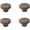 Walnut, variant on Gamvdout Cabinet Pulls 4Pcs Solid Wood Single Hole Handle Round Log Drawer Wardrobe Cabinet Door Wooden Mushroom Handle 38Mm Walnut