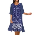 thumbnail image 1 of Robes d'Été pour Femmes 2025 Robe d'Été Deux Pièces Impression Numérique 3D Mode Robe Extérieure Grande Taille Bleu m, 1 of 3