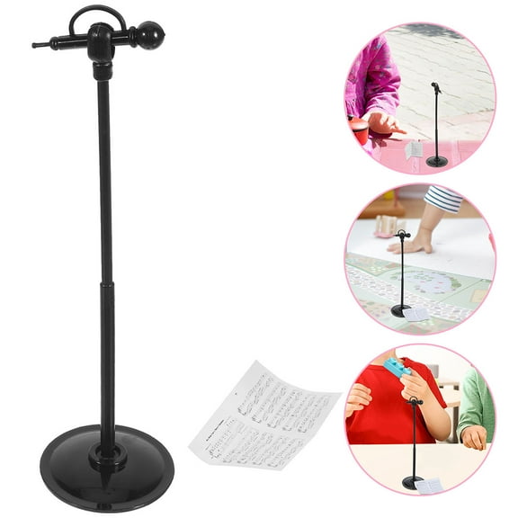 HEATSHAKING 5 Sets Mini Microphone Dollhouse Miniature Microphone Model for Musical Enthusiasts