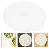 WHAMVOX Reusable Silicone Covers for Bowls Plates and Containers Airtight Splatter Proof Microwave Safe Versatile Kitchen Lids White