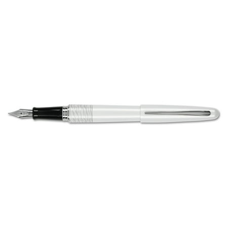 MR Animal Collection Fountain Pen, Black Ink, White Tiger Print Barrel 91134