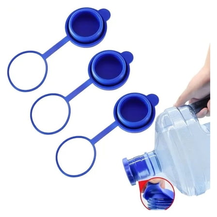 Heavy Duty 55mm Water Bottle (3 Pack) - Reinforced Design for 5 Gallon Jugs - Perfect for Office, Home & Camping Use