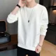 thumbnail image 3 of Sudadera para hombre, sin capucha, ropa masculina, jersey gráfico bordado, camiseta azul de una pieza, cálida, nueva, en overfit simple S, 3 of 5