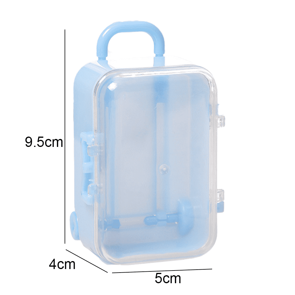 Big Clearance!! Mini Travel Suitcase Storage Box Luggage Candy Box Doll  Clothes Necklace Ring Jewelry Storage Box Doll Wedding Party Ornaments 
