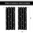 thumbnail image 4 of Star Curtains for Bedroom 52x63inch Kids Blackout Curtains Black Blackout Curtains Insulated Room Darkening Window Drapes for Nursery 2 Panels, 4 of 6