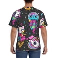 thumbnail image 3 of Bixox Men's Cat Icecream Printed Short Sleeve Skinny Athletic T-Shirt, 3 of 6