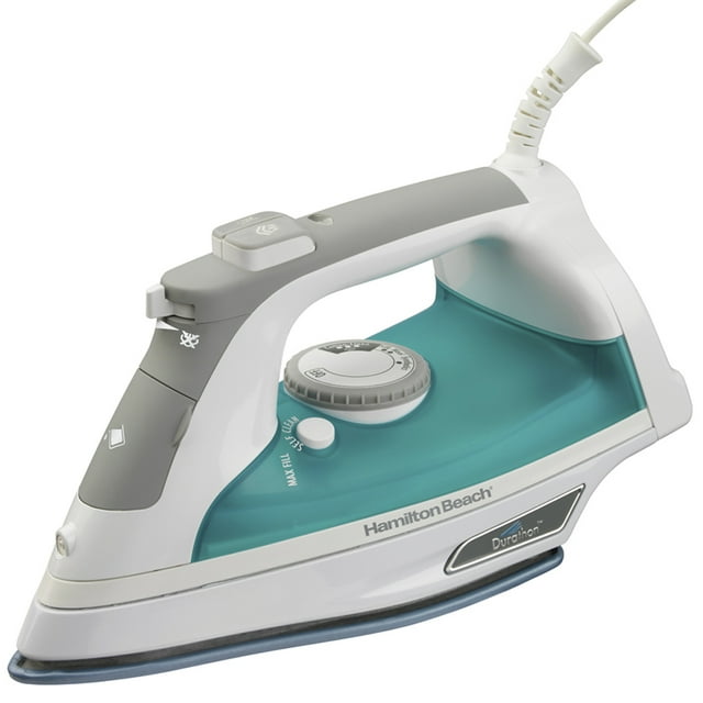 Plancha de Vapor Hamilton Beach Suela Durathon Azul