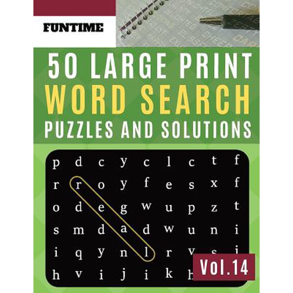 Word Find Puzzle Books for Adults 50 Large Print Word Search Puzzles