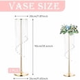 thumbnail image 2 of 2 Pcs 35.4inch Crystal Flower Stand Wedding Centerpieces for Tables Metal Tall Tabletop Gold Metal Flower Arrangement Holder Bead Crystal Golden Vase for Party Wedding Birthday Decor, 2 of 7