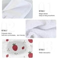 thumbnail image 5 of SKYSONIC Strawberries Hanging Tie Towels 2 Pieces, Absorbent Hand Towels Tea Bar Dish Dry Towels for Kitchen Bathroom Home Decor,14" x18.2", 5 of 7