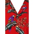 thumbnail image 4 of Paradise Found Mens Jungle Bird Tom Selleck Magnum PI Rayon Shirt (Red, 3X-Large), 4 of 7