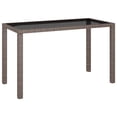 thumbnail image 3 of vidaXL Patio Dining Set 6 Piece Outdoor Dining Table and Chairs Poly Rattan, 3 of 9