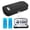 Black, variant on YOUSHARES Insulin Cooler Travel Case - Portable Refrigerated Medicine Case for Insulin Pen, Medication and Diabetic Supplies with 2 TSA Approved Ice Pack (Quicksand Blue)