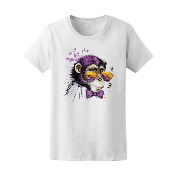 Cool Monkey Chimpanzee Tee Women's -Image by Shutterstock