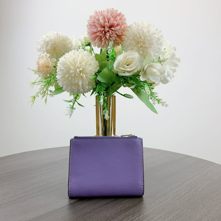 Coach Women's Small Snap Bifold Wallet in Crossgrain Leather