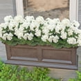 thumbnail image 5 of Zukuco Artificial Flowers for Outdoors, 4 Pack Geraniums Silk Flowers UV Resistant No Fade Faux Flowers Geraniums Bush for Home Outdoor Garden Porch Window Vase Wedding Decor (White), 5 of 7