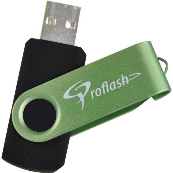 21431 Proflash FlipFlash Clé USB 128 Go Vert - 1 Unité